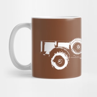 1948 Dodge Powerwagon - stylized white on dark background Mug